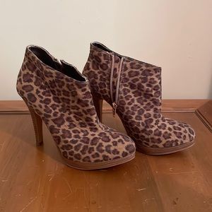 7 1/2 Animal Print 5 inch Booties